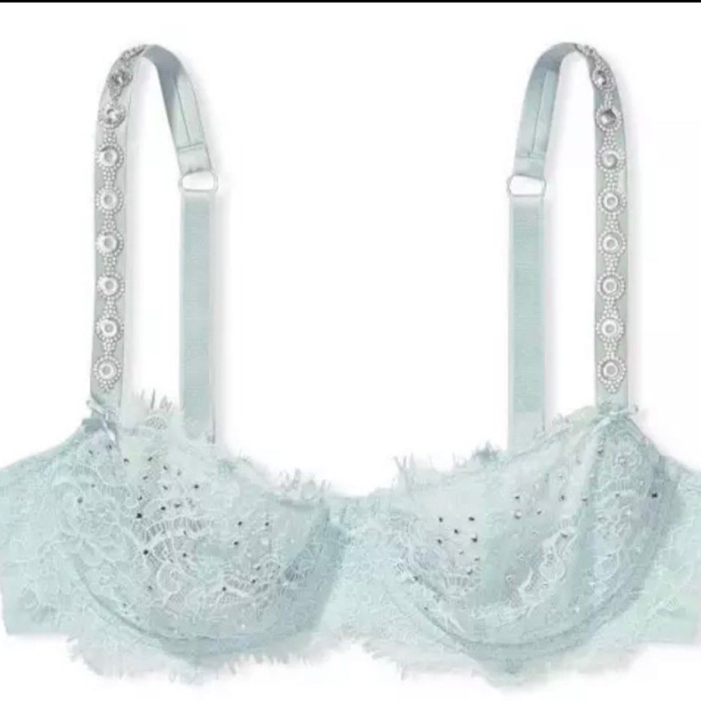 Victoria's Secret Wicked Unlined La Fleur Shine Balconette Bra 26387805 Color 84